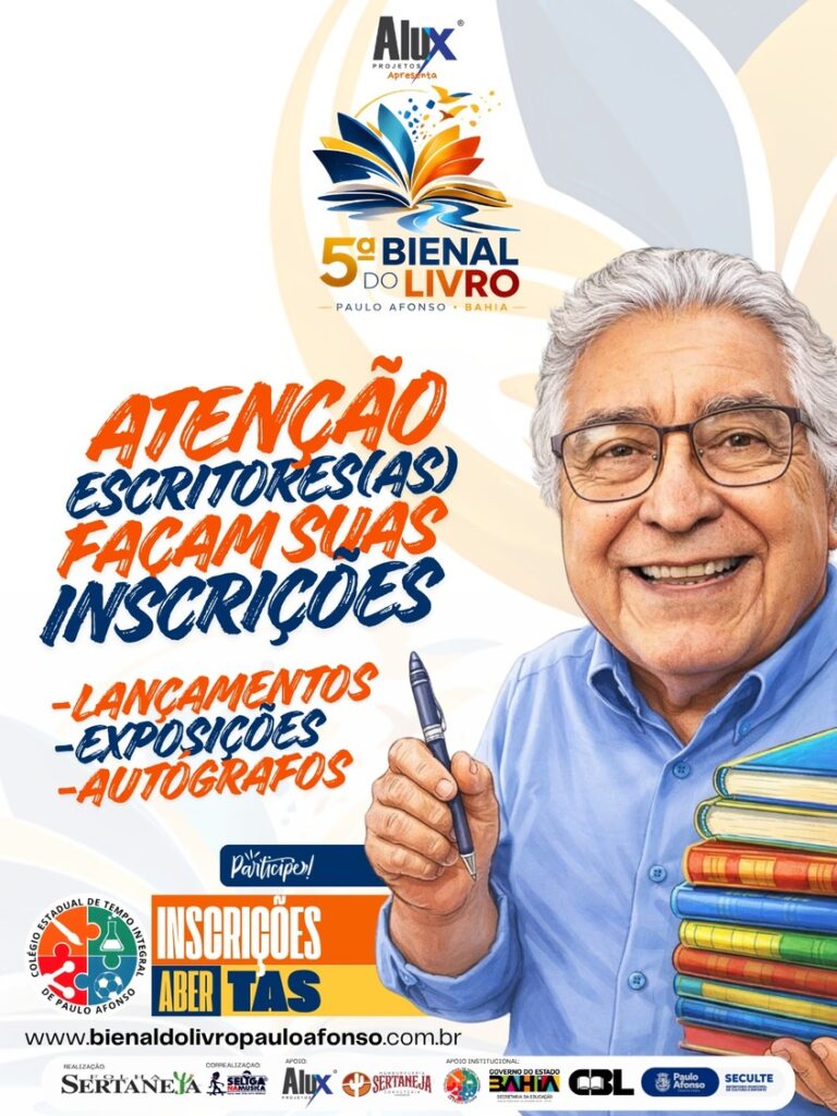 Inscrições abertas para a 5ª Bienal do Livro